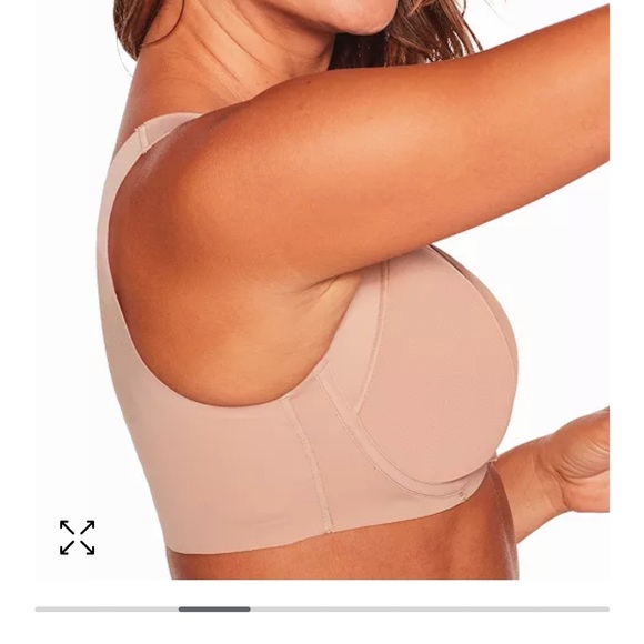 NWT 42D Bali One Smooth U Posture Boost EverSmooth Back tan underwire Bra DF3450 - Picture 3 of 10